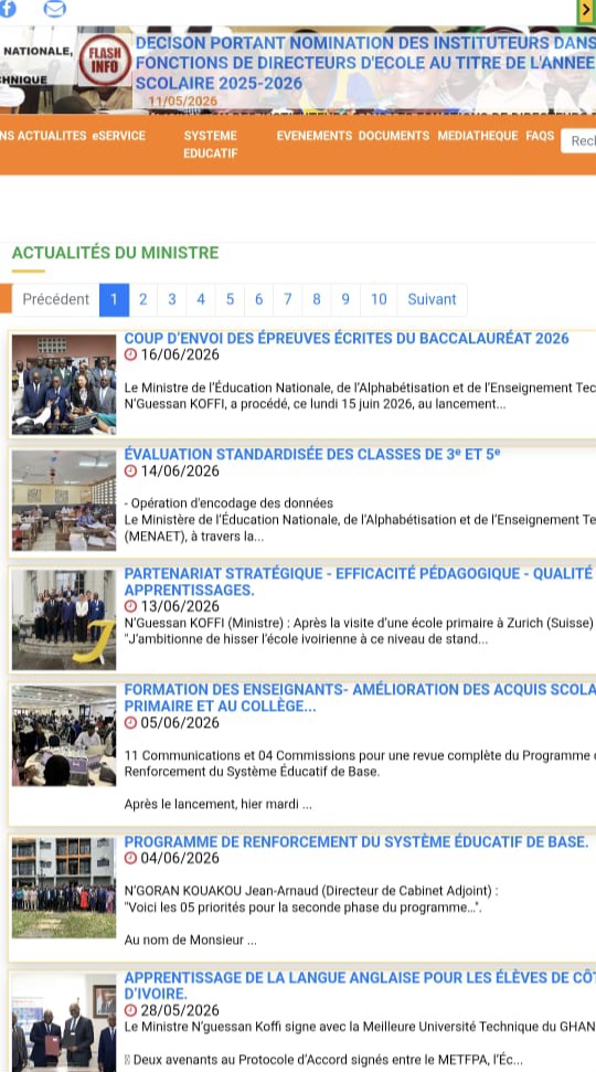 Résultat du BEPC 2026 : Pas encore disponible sur le site du ministère